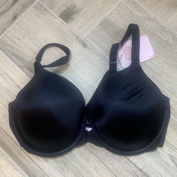 Savage X Fenty Core Microfiber T-Shirt Bra 38DD Black Caviar - Picture 1 of 6